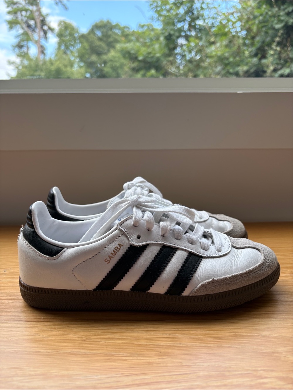 adidas White and Black Retro Trainer Sneakers - Picture 2 of 11